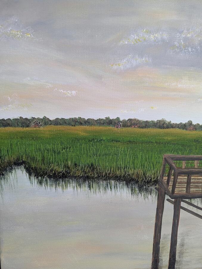 Related original Lowcountry painting Lowcountry Living by Leslie Roberts