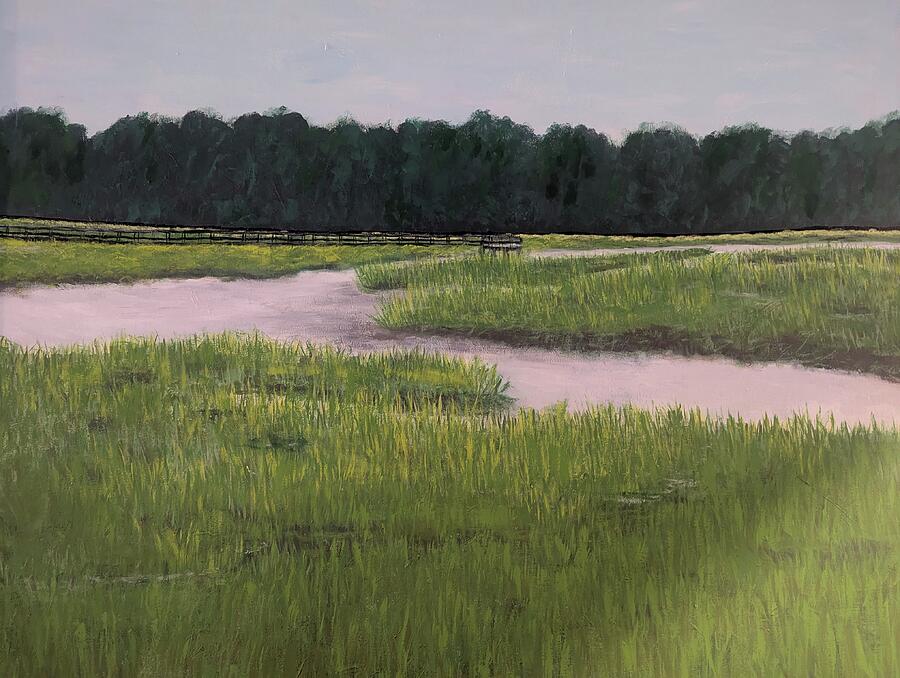 Related original Lowcountry painting Carolina Quiet by Leslie Roberts