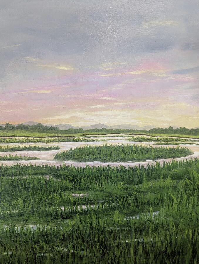 Related original Lowcountry painting Southern Lowlands by Leslie Roberts